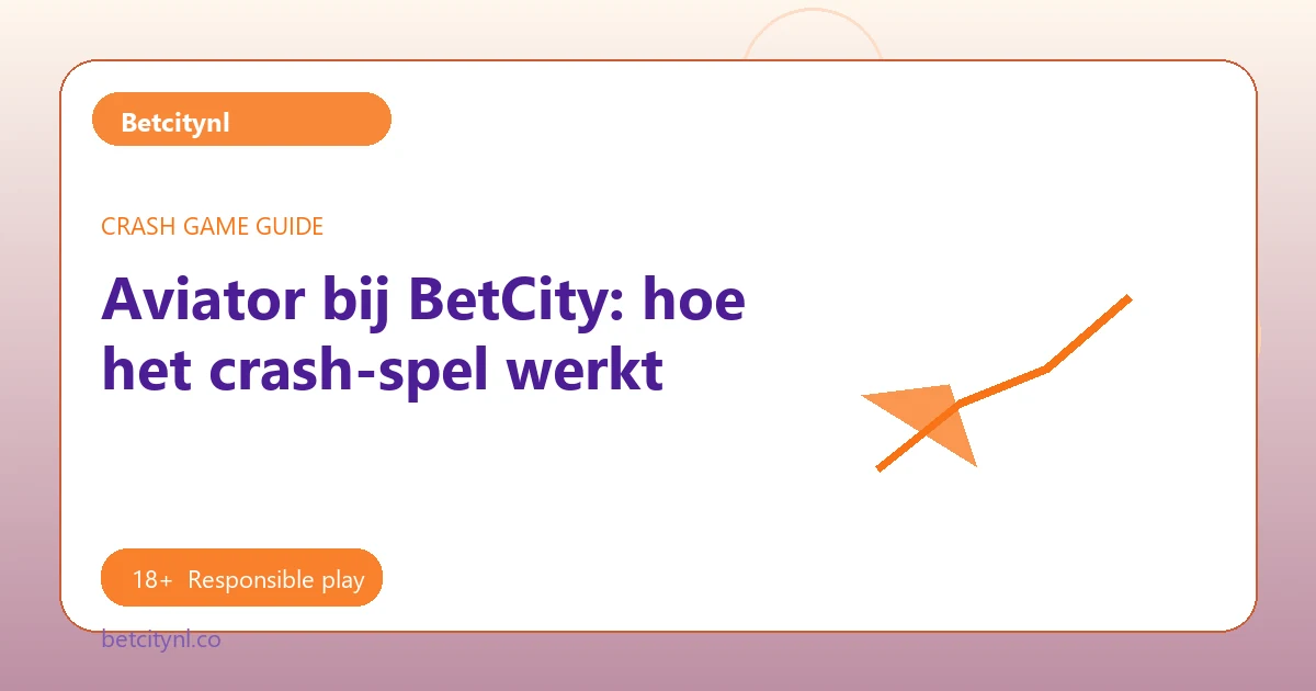 Aviator bij BetCity: hoe het crash-spel werkt - Betcitynl guide